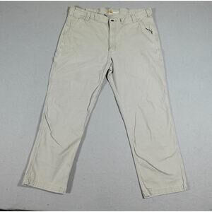 Carhartt Work Pants Size 40x28Gray Relaxed Fit‎ Outdoor side Pocket Tag 42x30